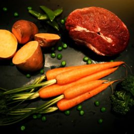 Angus Beef, sweet potato and carrot